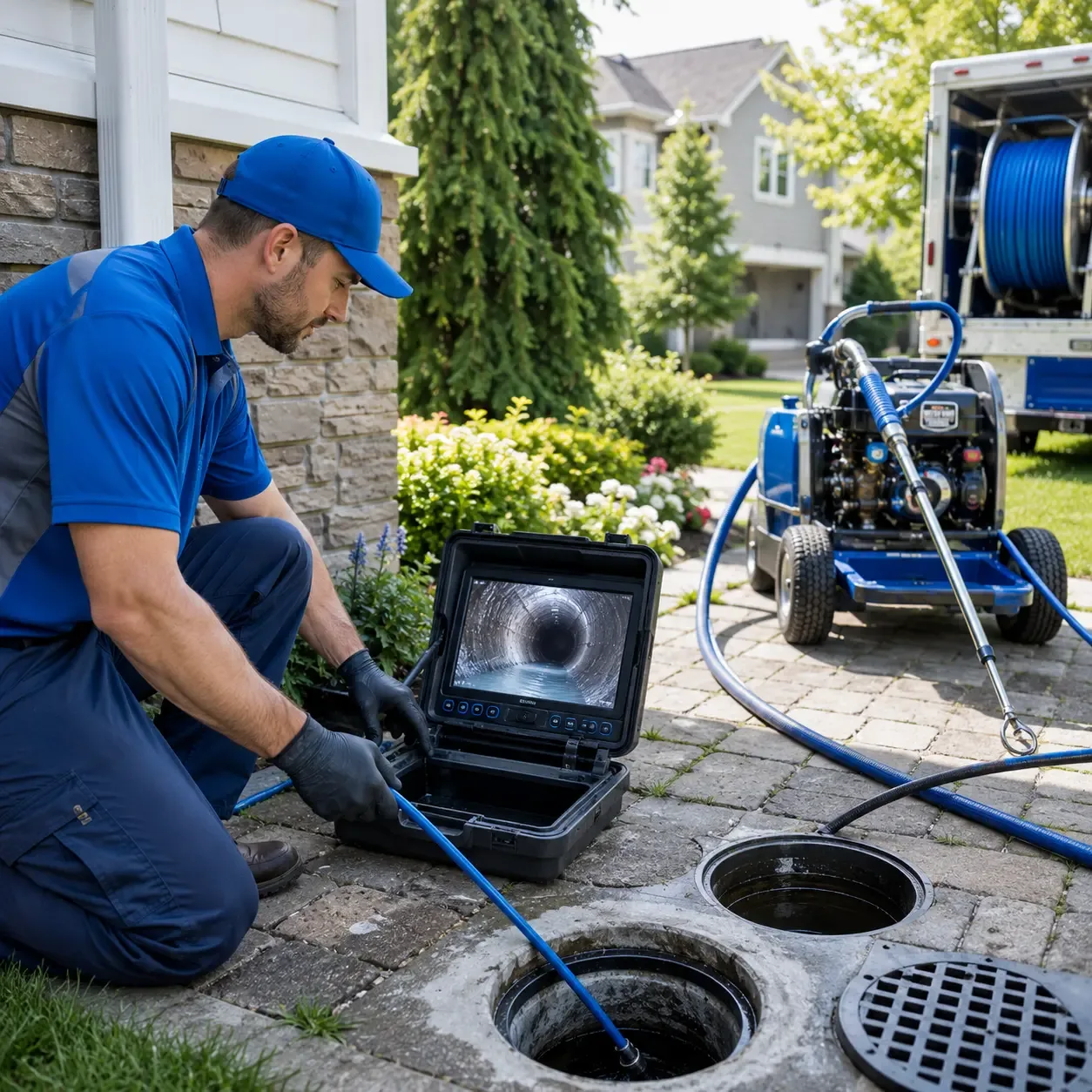 Outdoor drain cleaning professionals serving Maunie, IL