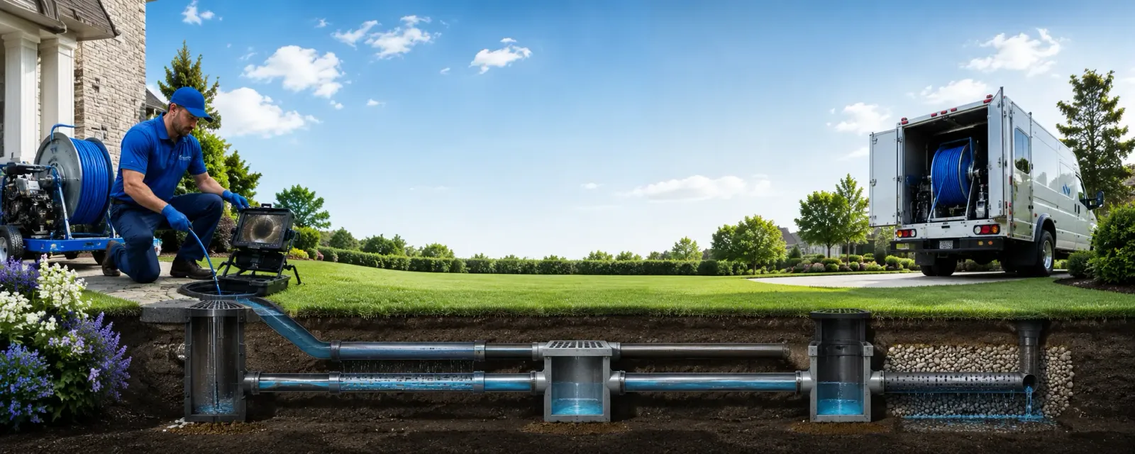 Outdoor drain cleaning information for Maunie, IL